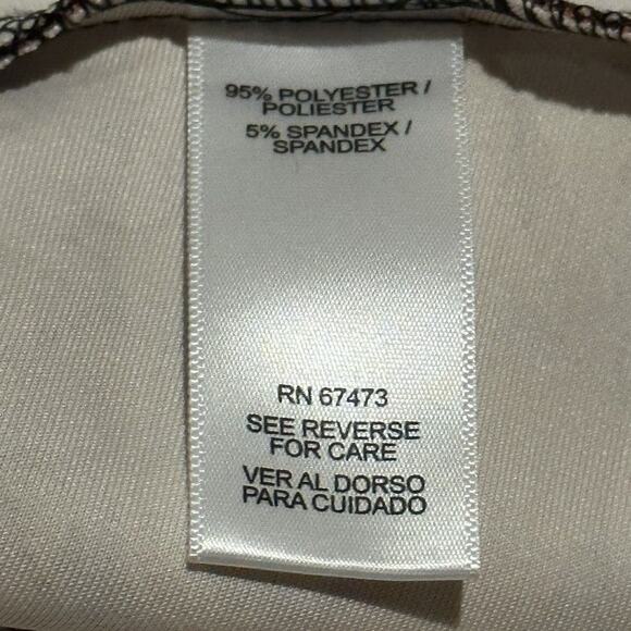 Julian Taylor New York Fit and Flare Dress Thick Ponte Red Brick Artsy Size 14 - Picture 6 of 7